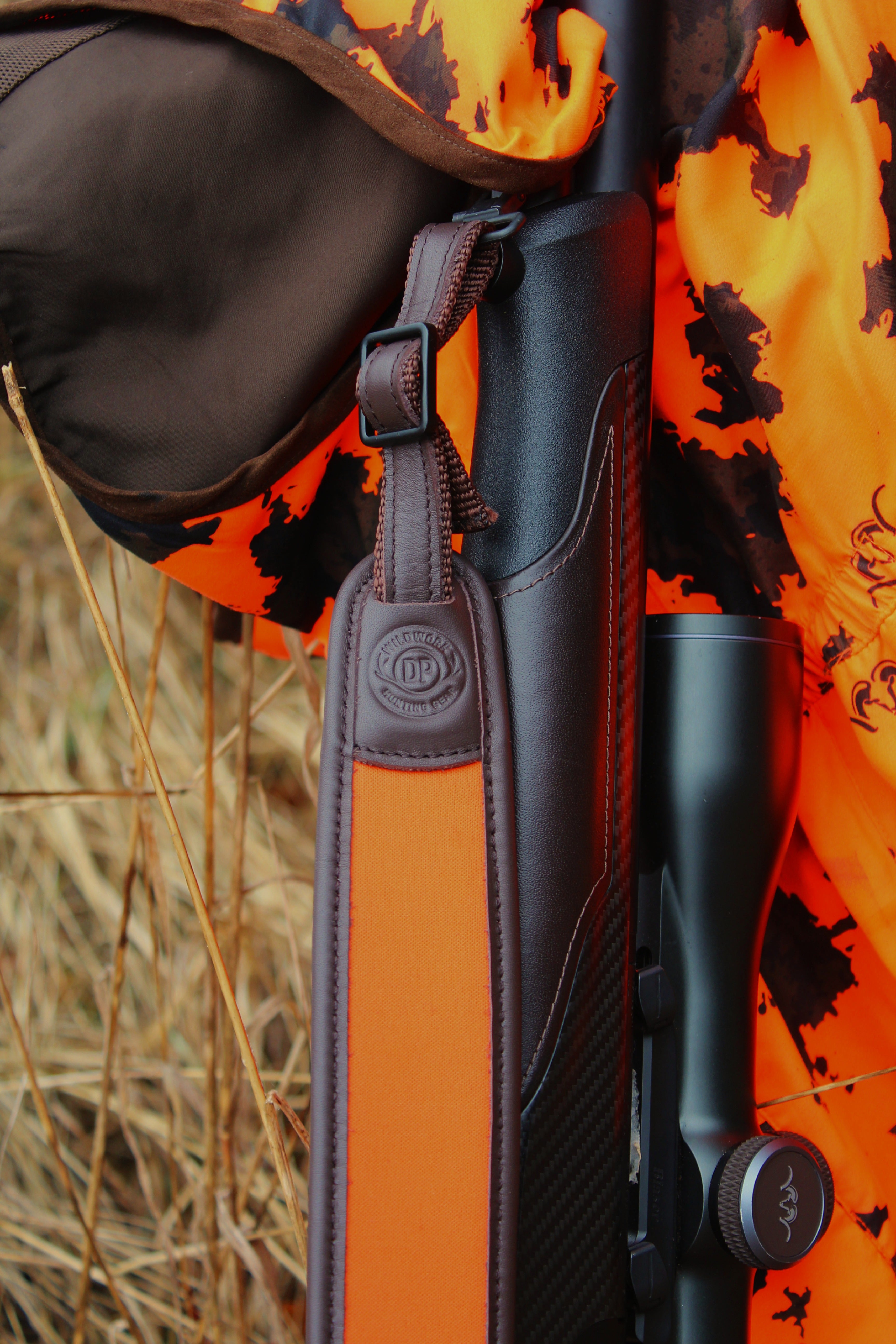 Gewehrriemen Neopren Orange